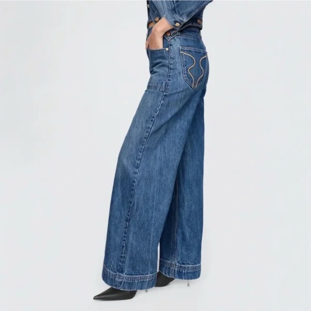 Cult Gaia x GAP High-Waisted Wide-Leg Pantalo Jeans –SOLDOUT